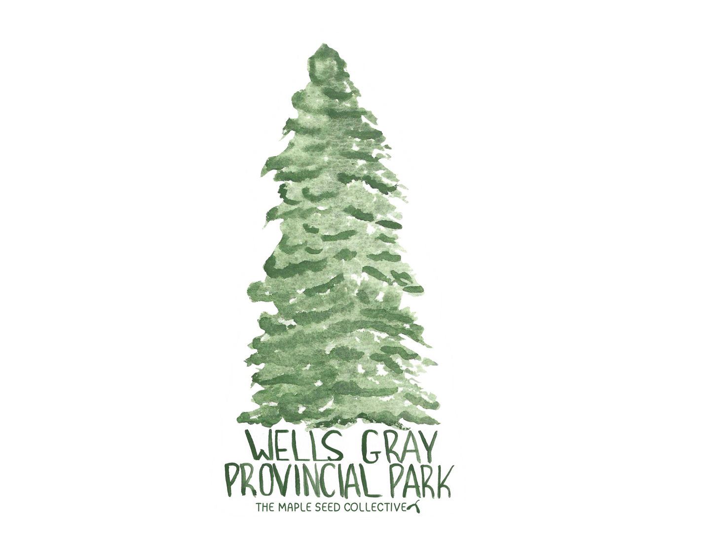 Maple Seed Tree Sticker