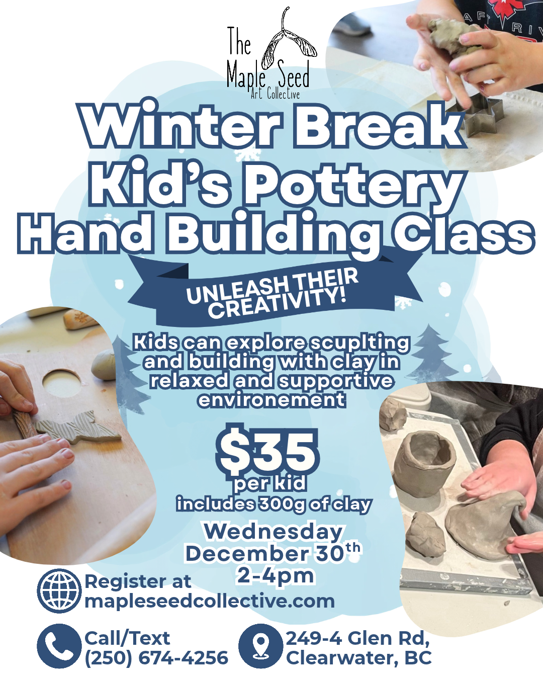 Kids Pottery Hand Building Class