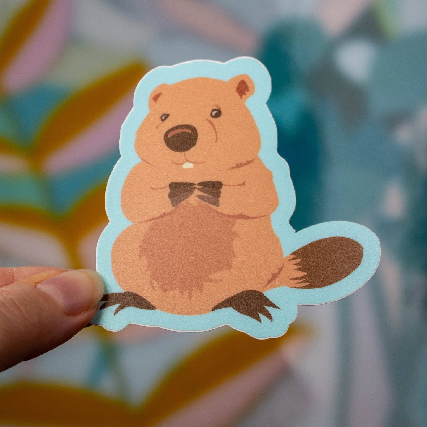 Beaver Vinyl Sticker