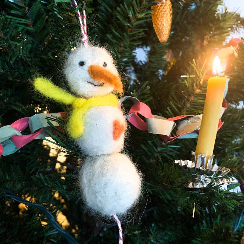 Snowman Needle Felting Kit