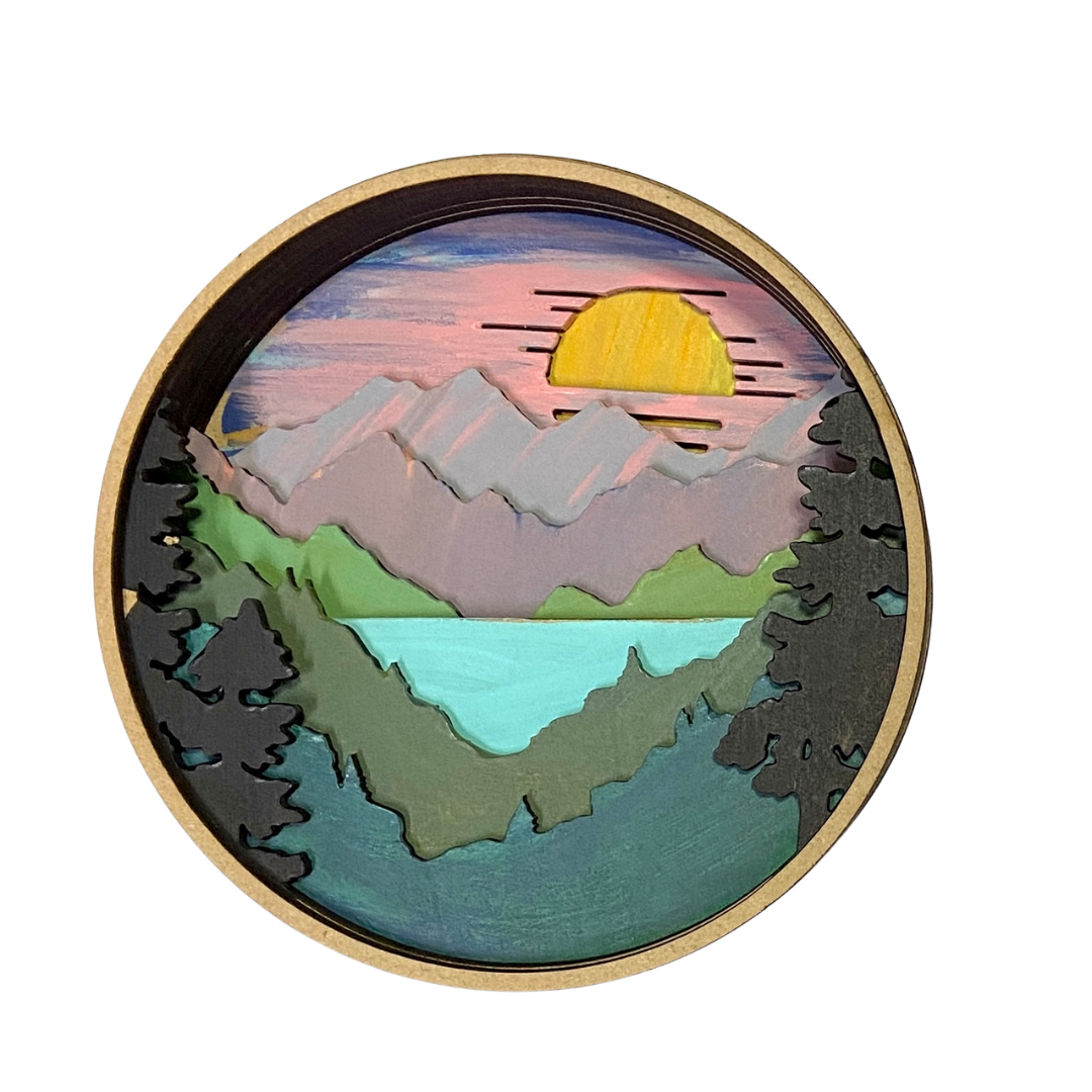The View From Here Shadow Box (DIY Acrylic Painting Kit)