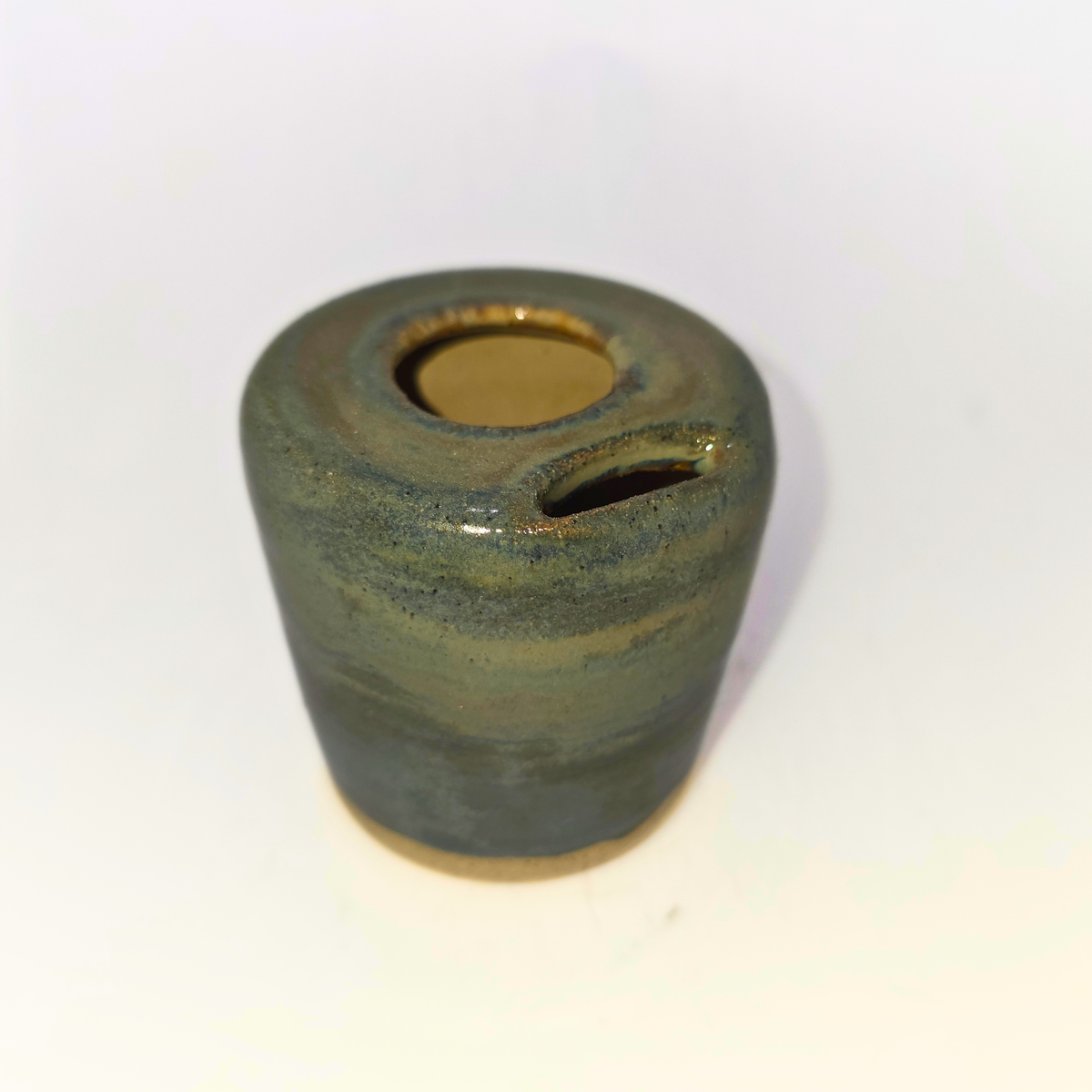 2.5" Pottery Espresso Mug - Green