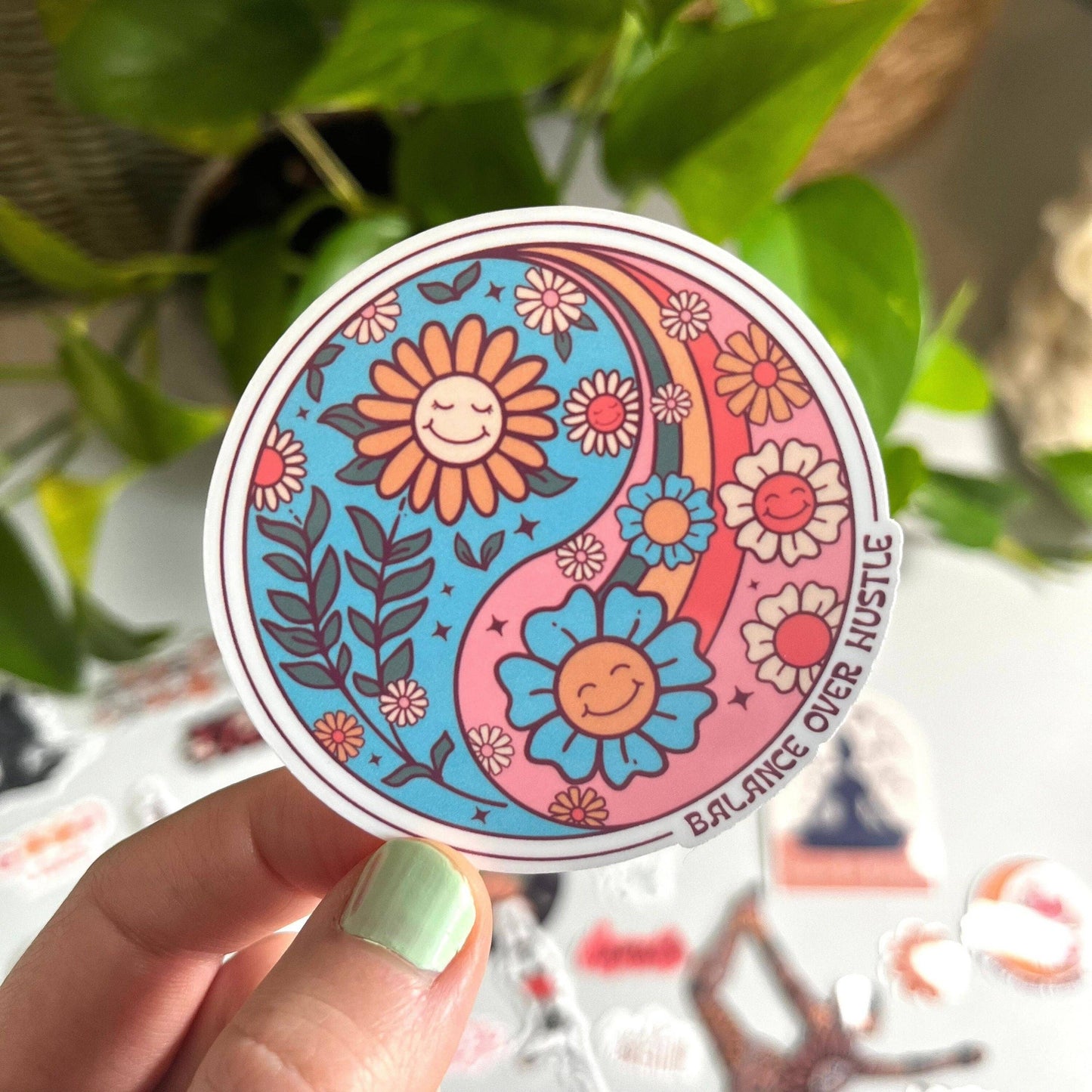 Balance Over Hustle Sticker