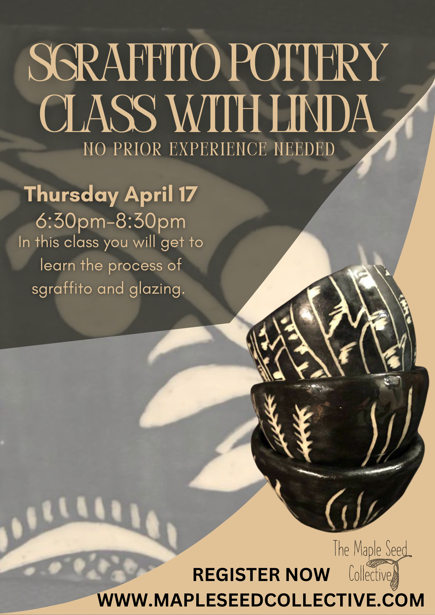 Sgraffito Pottery Class with Linda