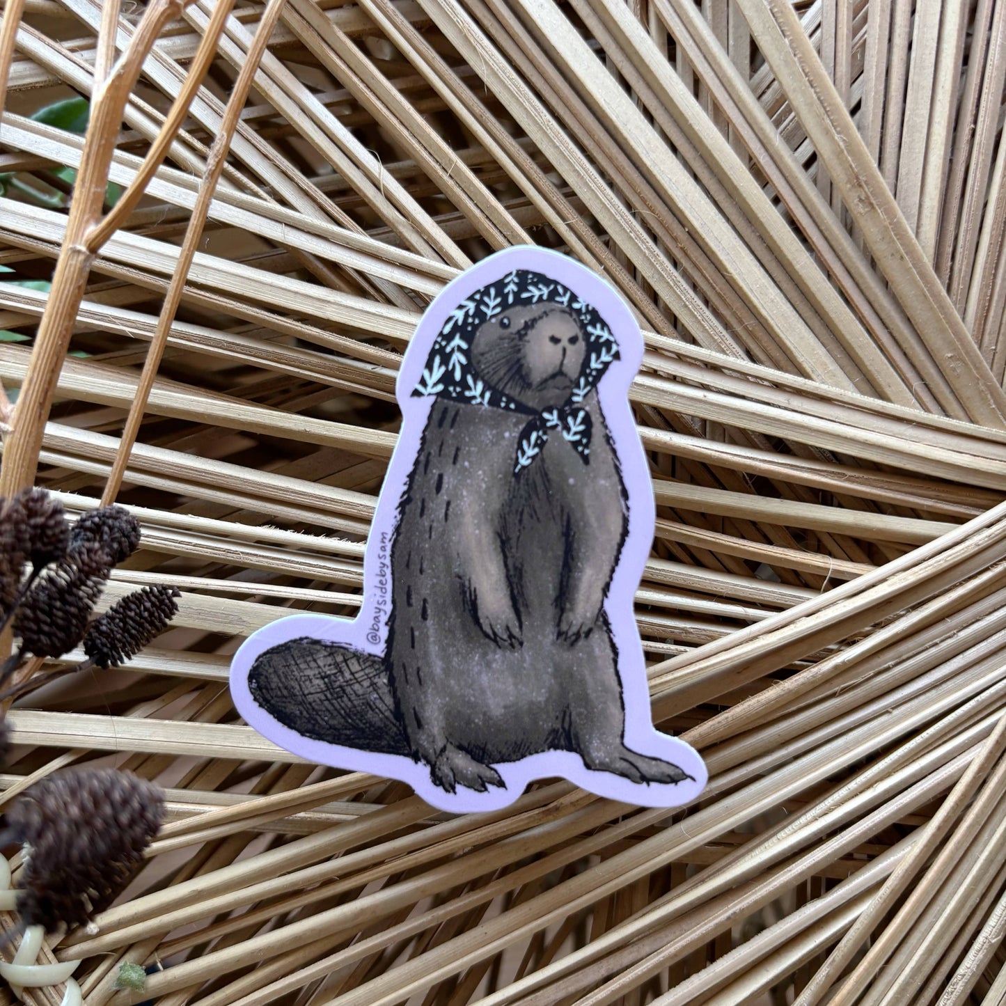 Nonna Beaver Sticker