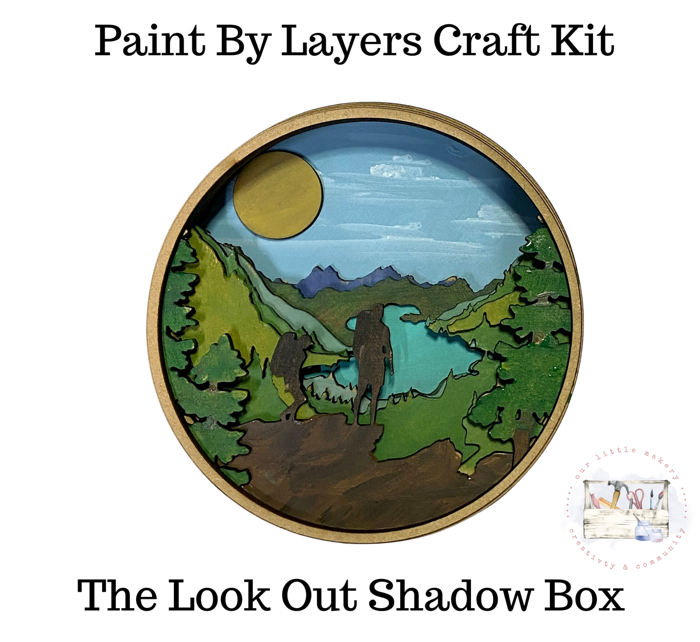 The Look Out Shadow Box (DIY Acrylic Painting Kit)