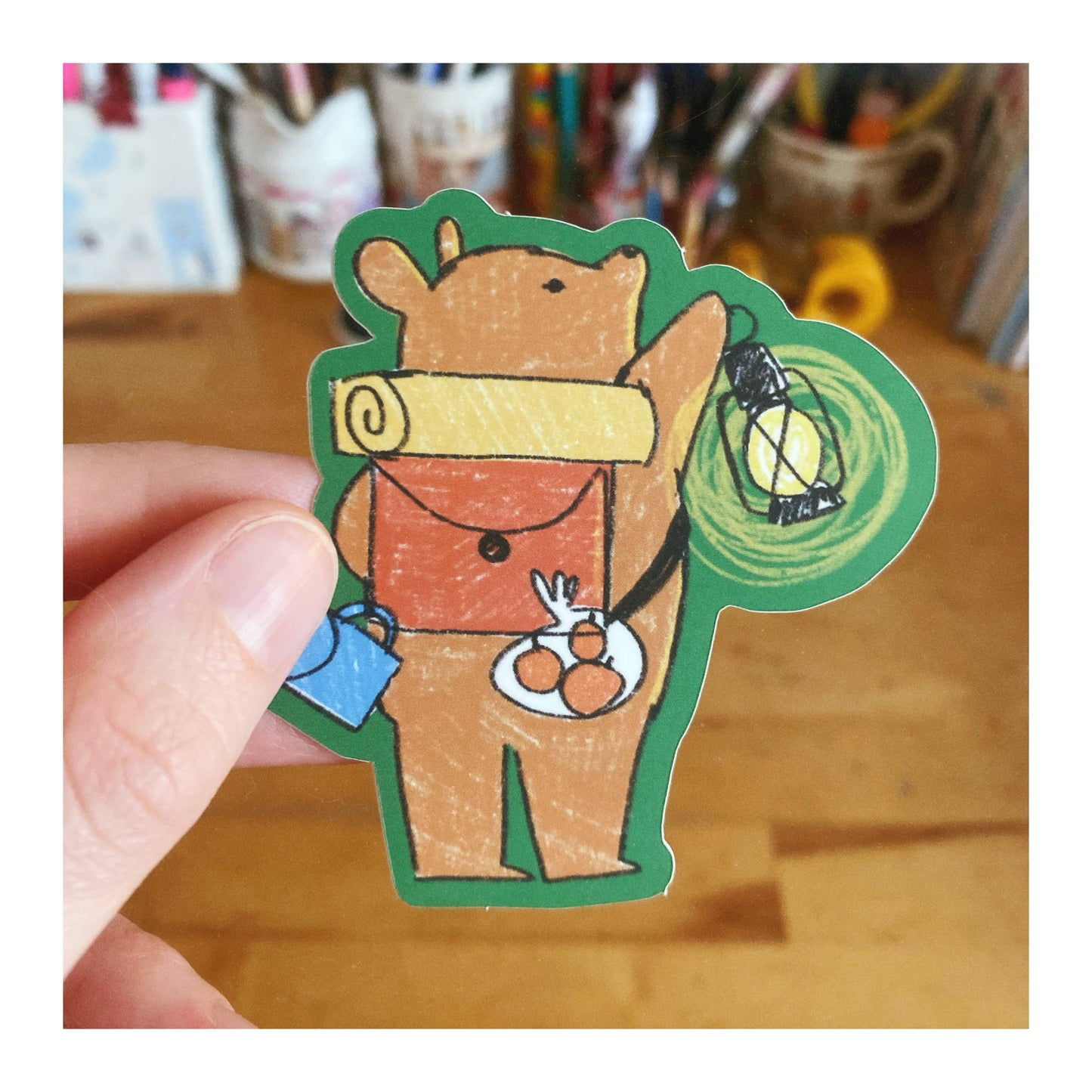 Lantern Bear Sticker