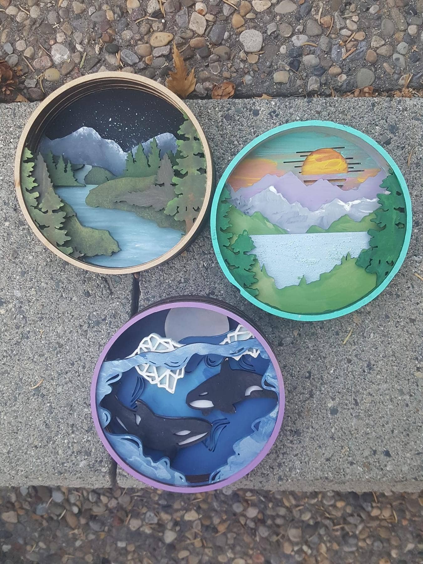 The View From Here Shadow Box (DIY Acrylic Painting Kit)