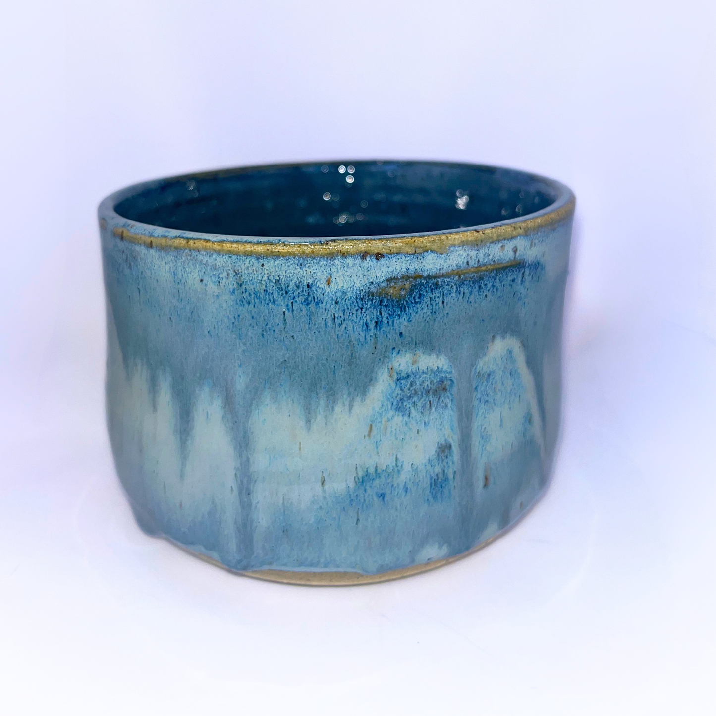 4" Pottery Bowl - Blue