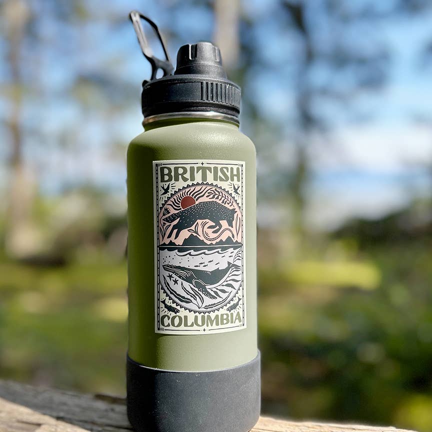British Columbia Sticker: Land, Sea & Sky of Beautiful BC!