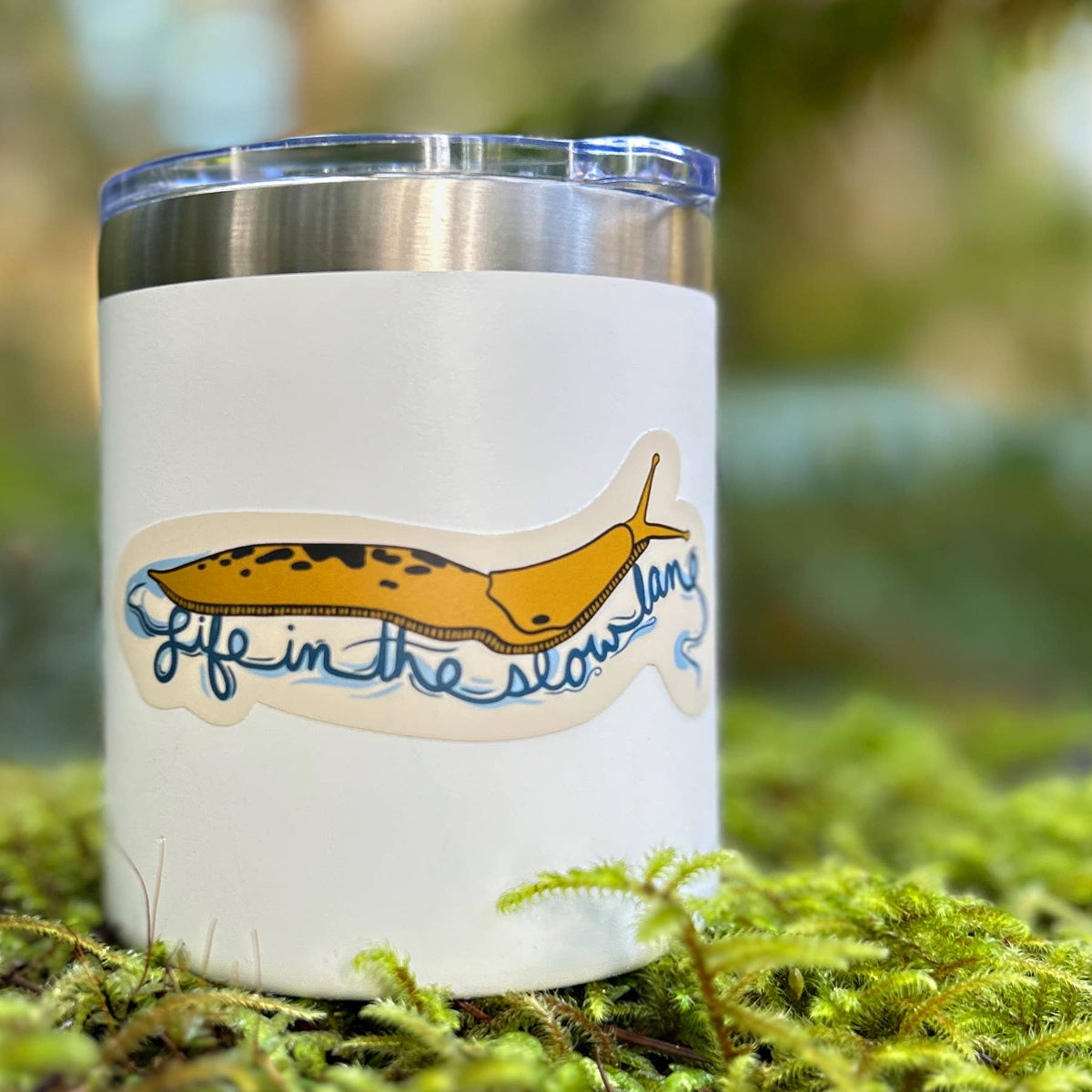 Cute Slug Sticker: "Life in the Slow Lane" Nature Theme