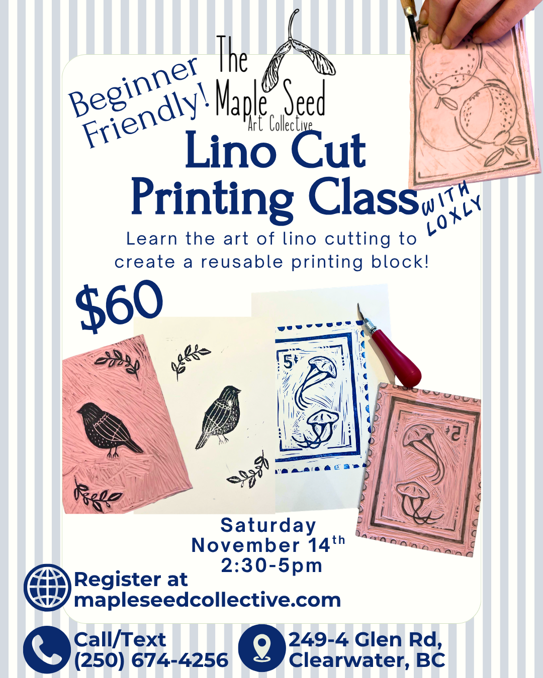 Lino Cut Printing Class