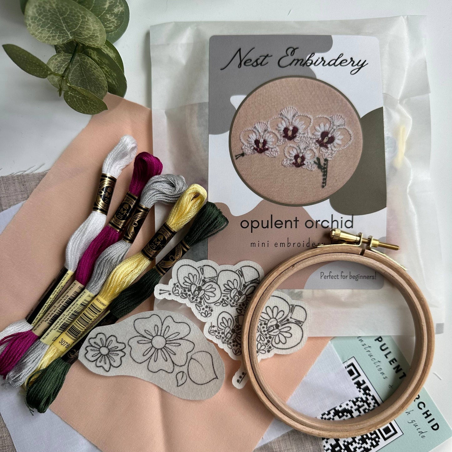Opulent Orchid (Mini DIY Embroidery Kit)