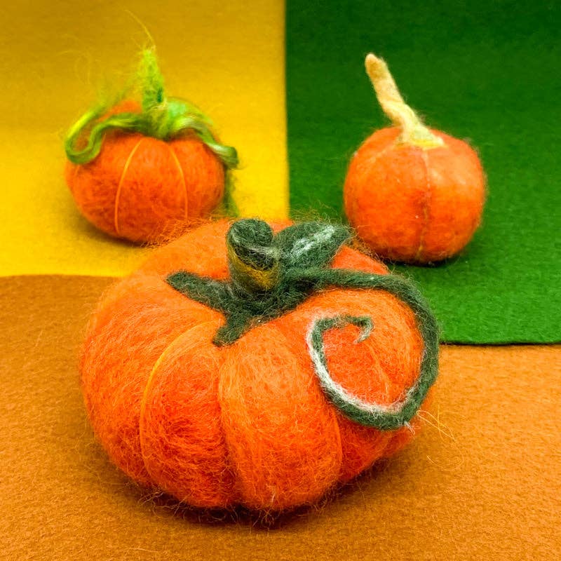 Adorable Pumpkin Felting Kit