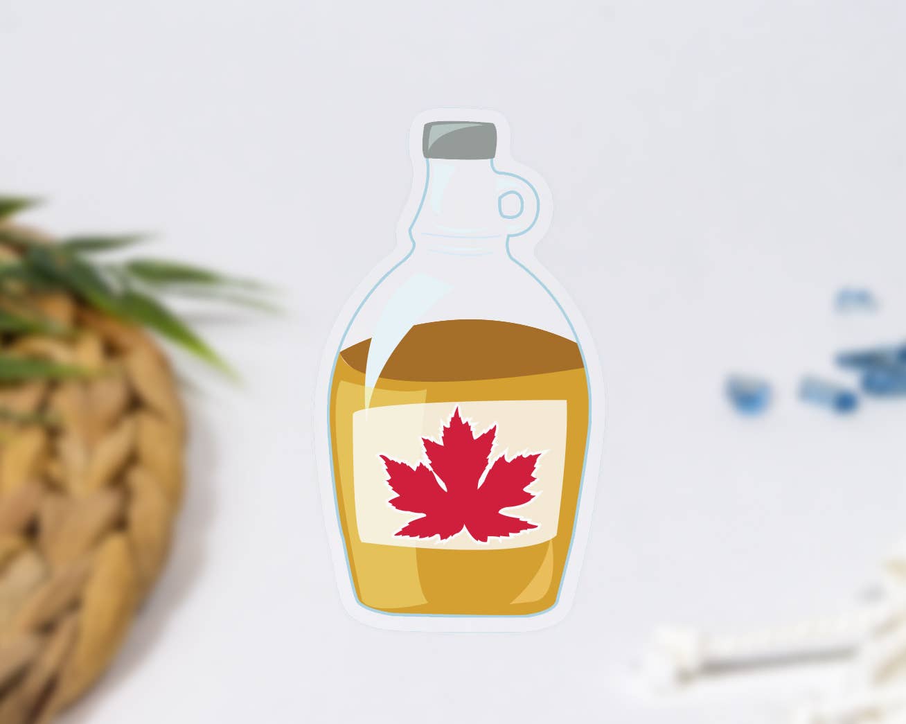 Maple Syrup Bottle Sticker