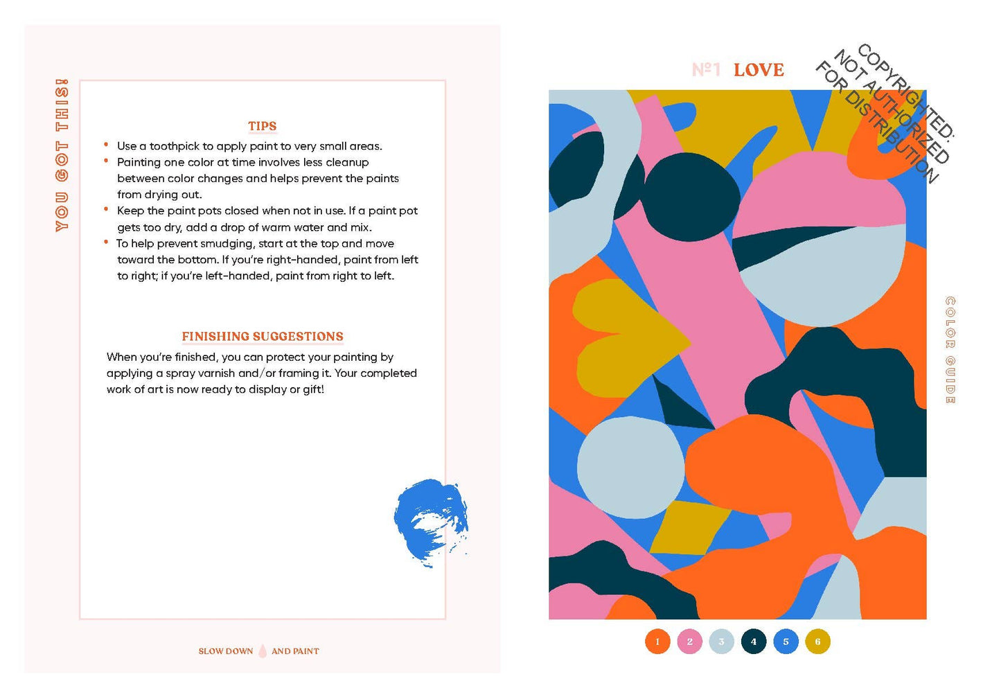 Mindful Crafts: Geometric Paint-by-Number Kit