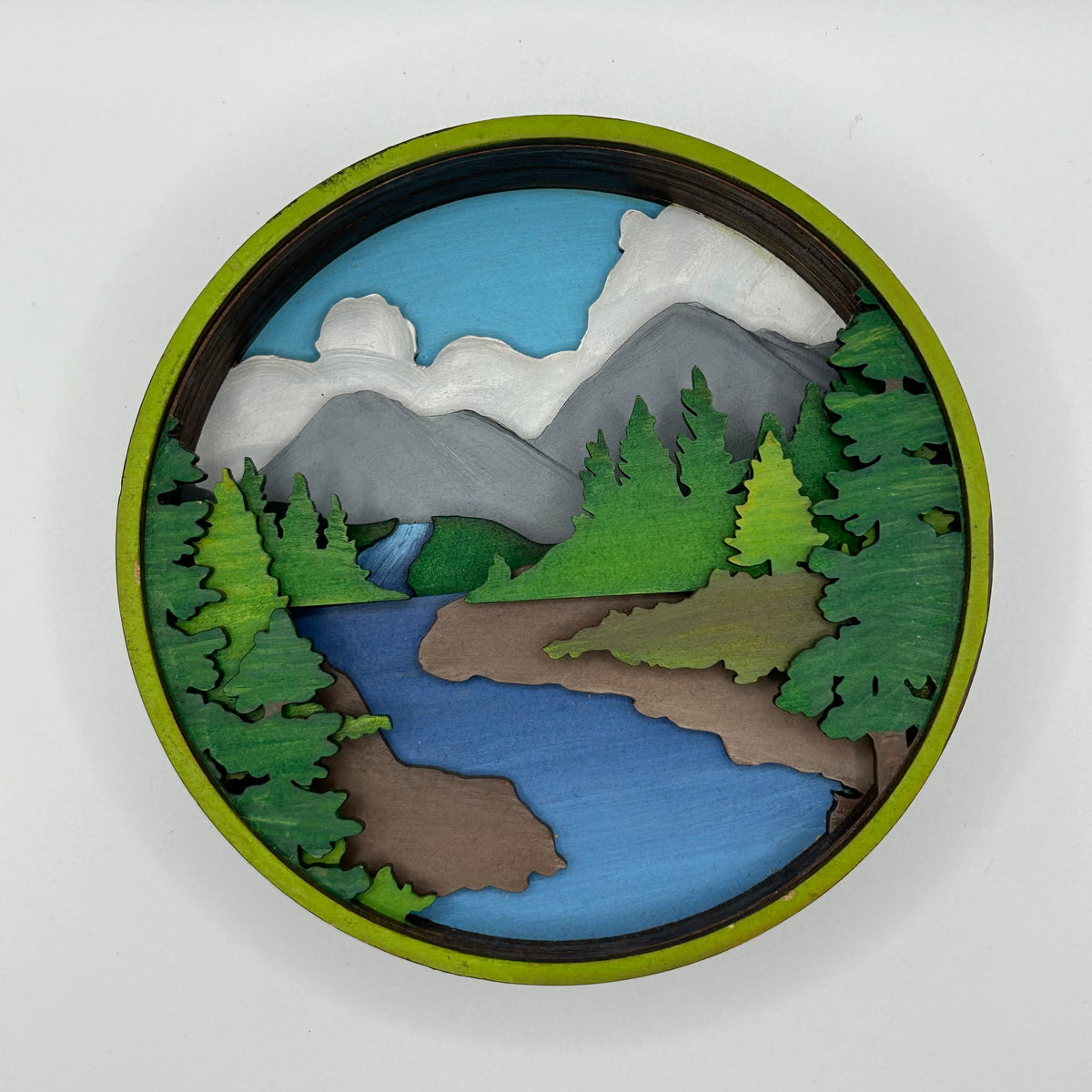 Forest River Shadow Box (DIY Acrylic Painting Kit)