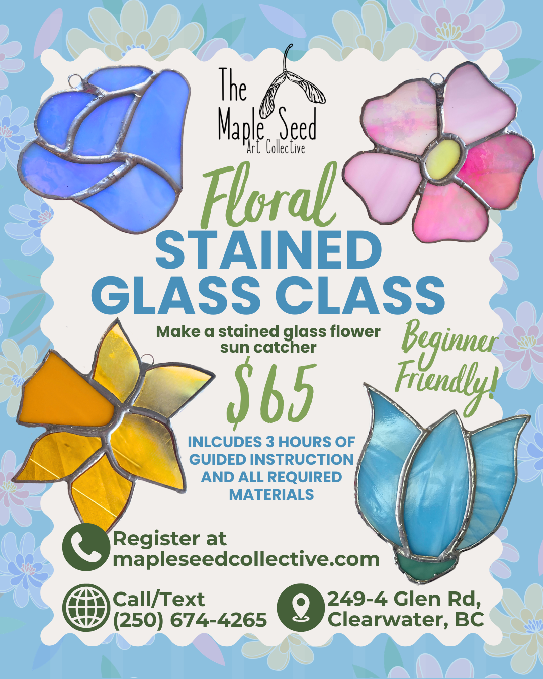Floral Stained Glass Class