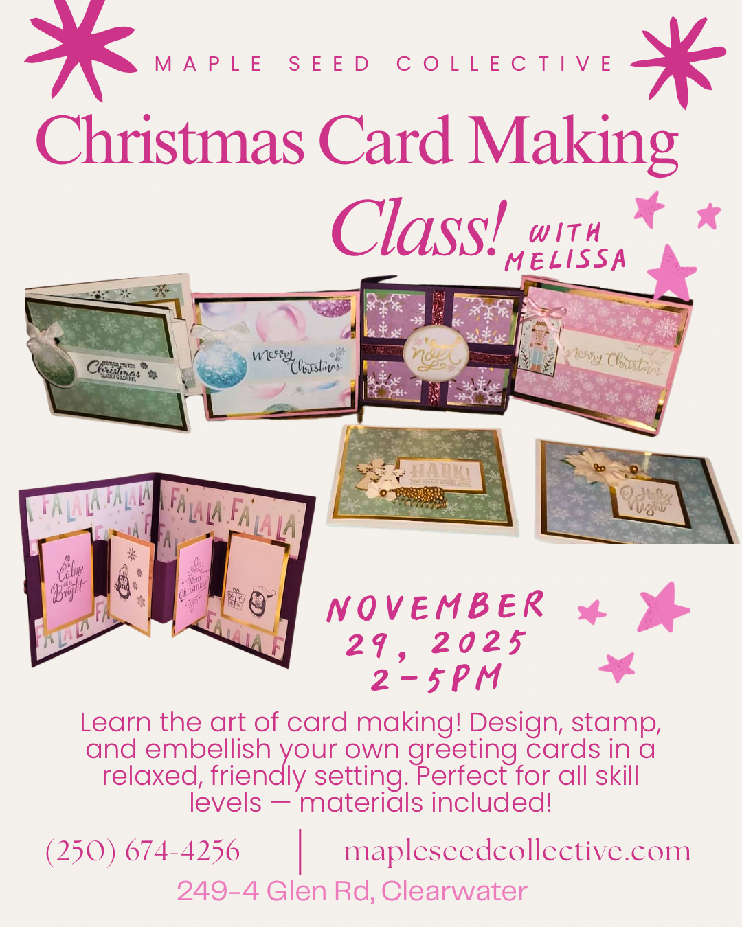 Christmas Card Making Class