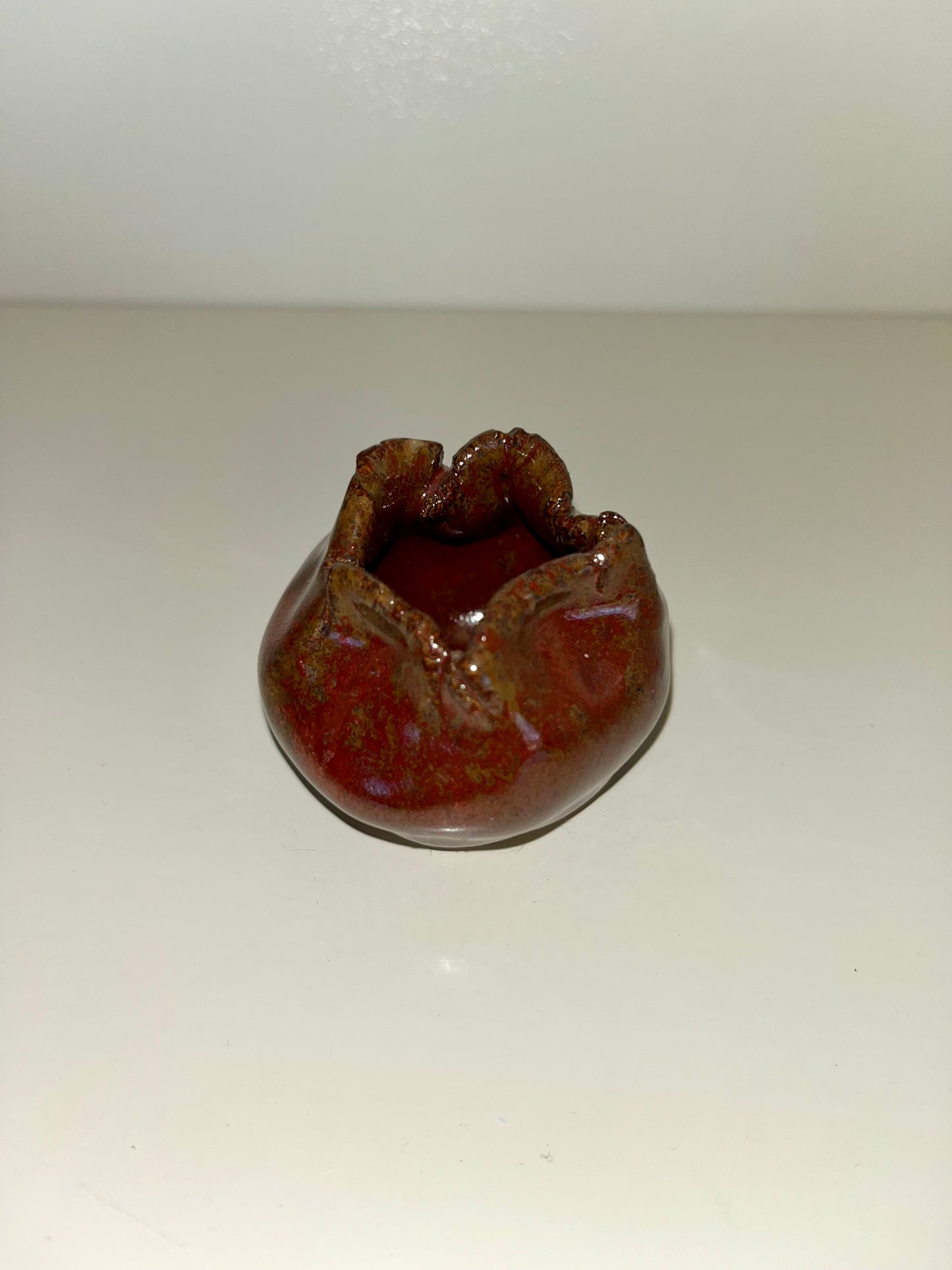 2" Pinch Mum Pot- Red Pottery