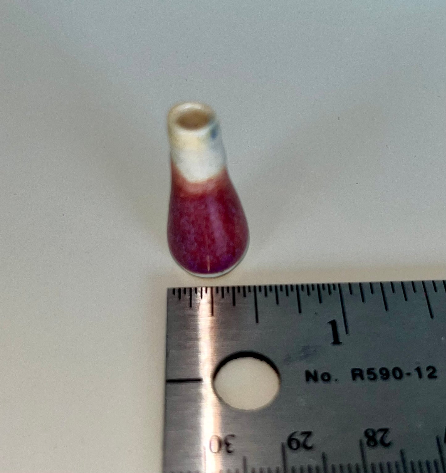 0.5" Tiny Pink Vase by Heath Fehr