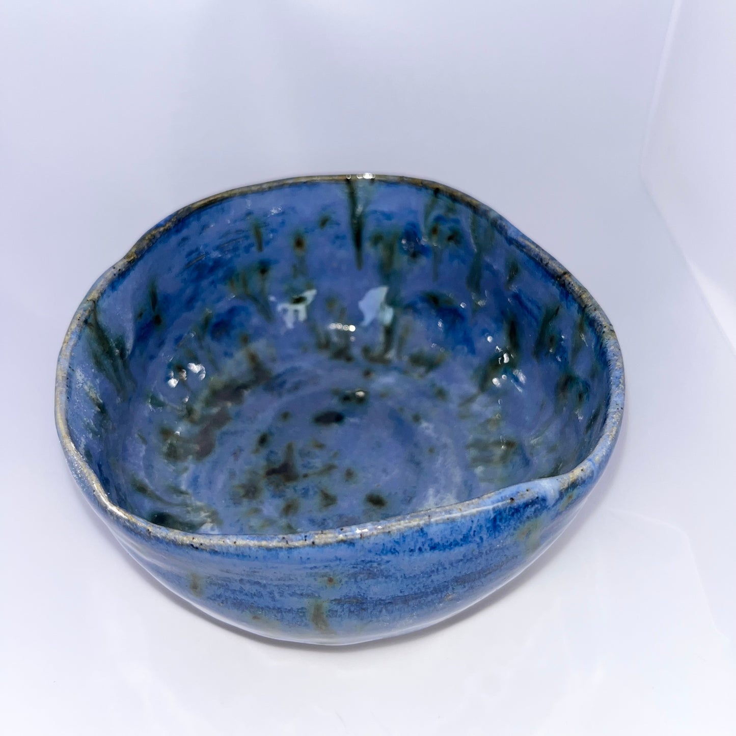 4" Pottery Bowl - Blue & Green