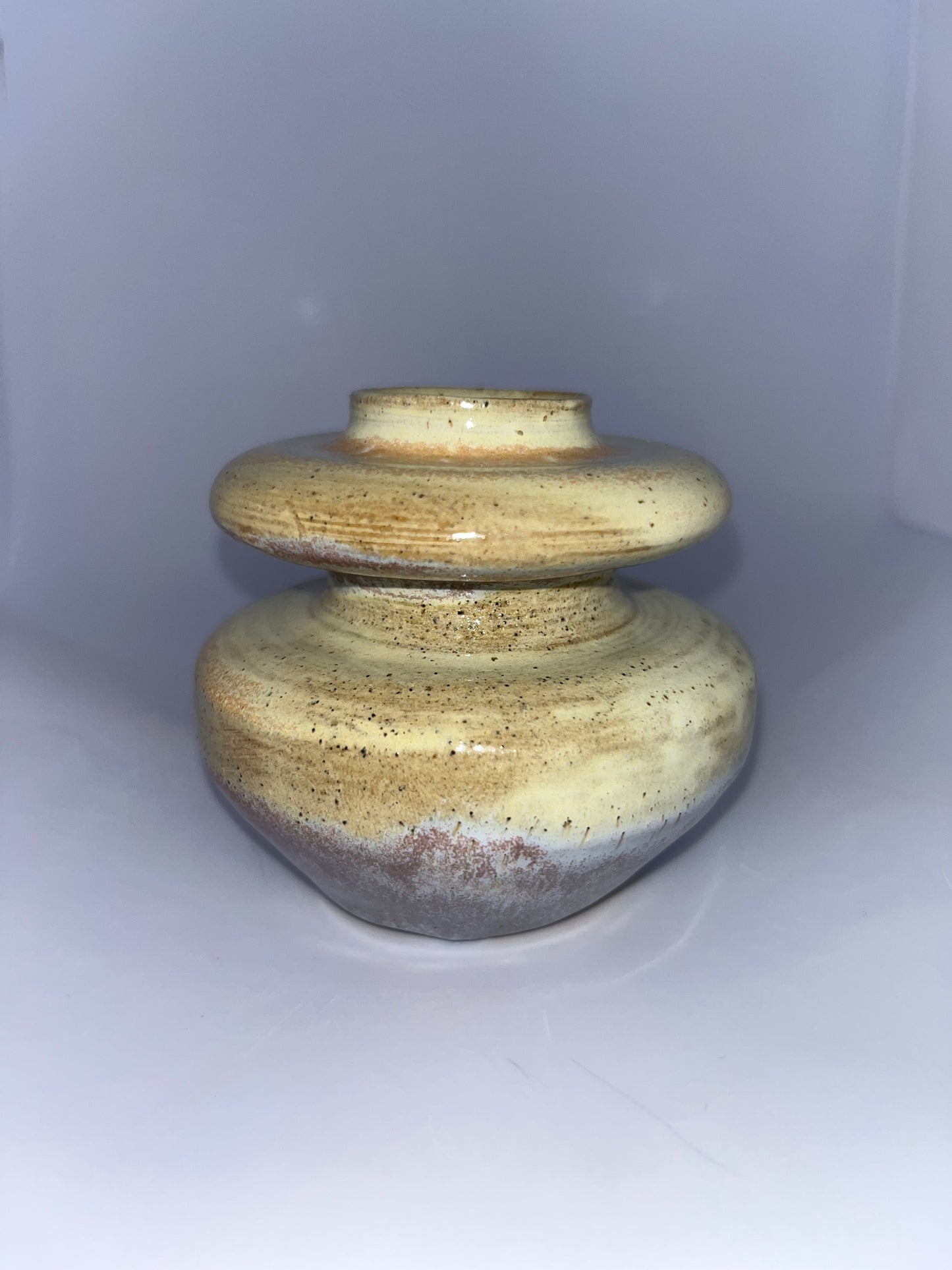 3" Pottery Bubble Vase - Cream