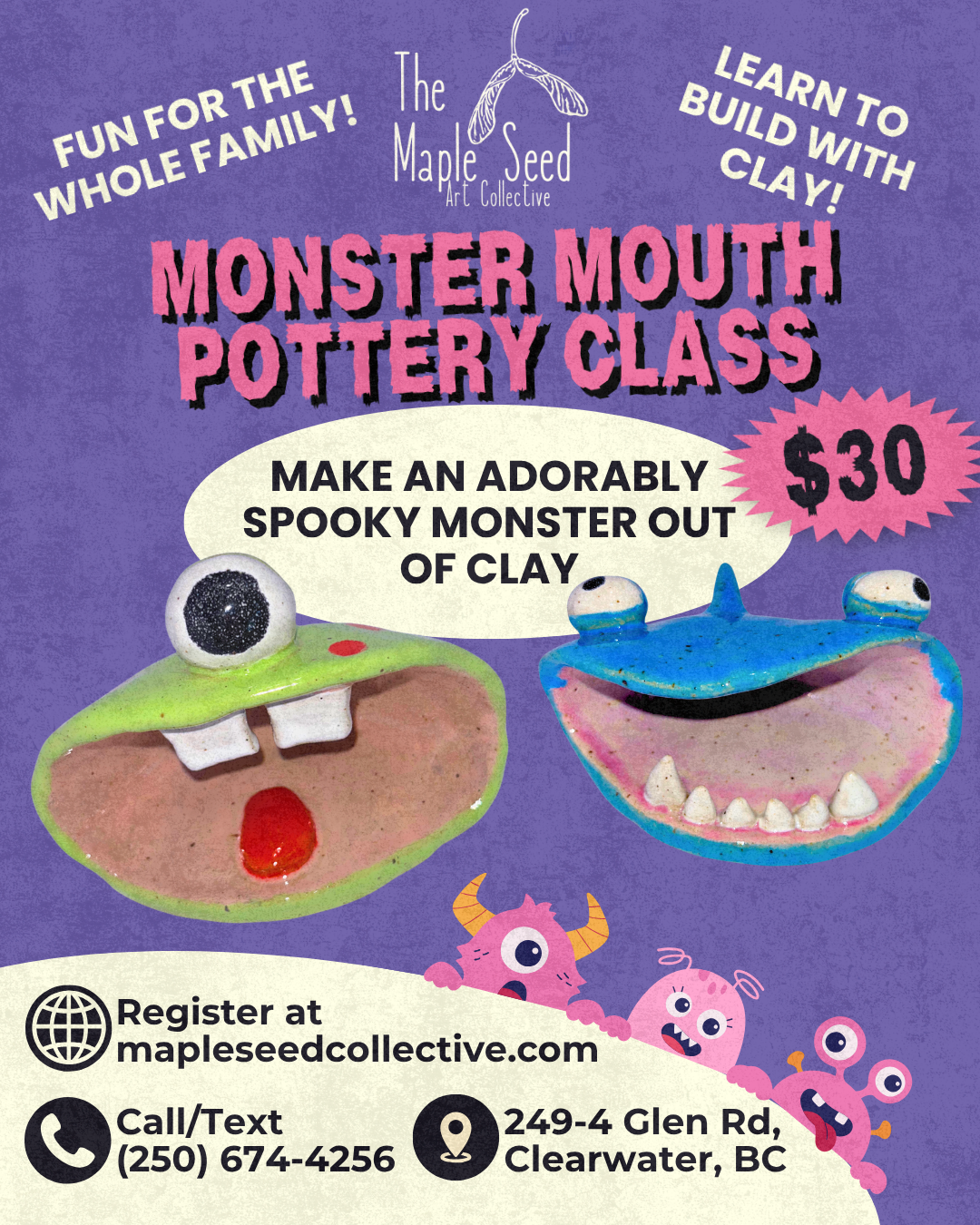 Monster Mouth Pottery Class