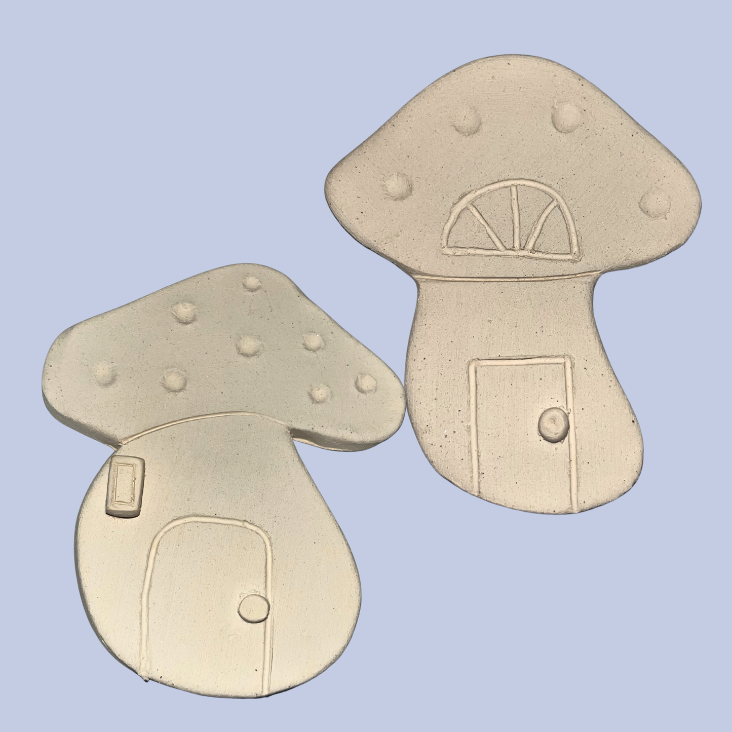 Mushroom Fairydoor Ceramic Bisque