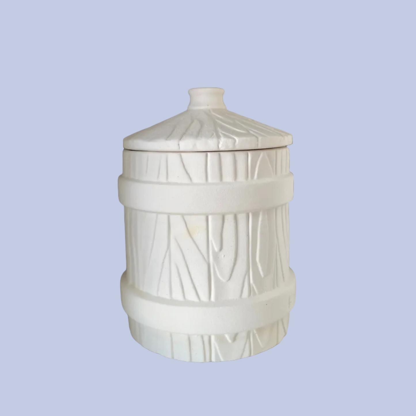 Rustic Sugar Jar Ceramic Bisque