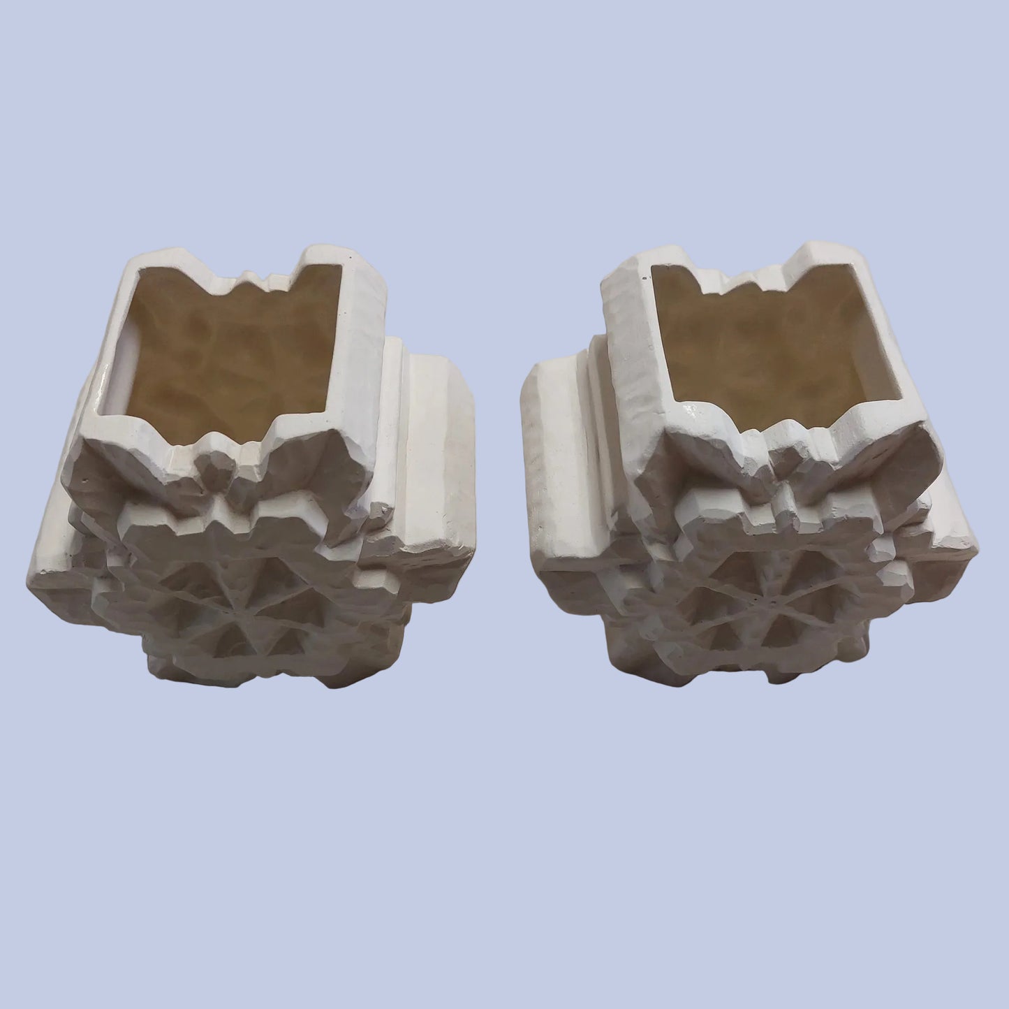 Snowflake Votive Holders Ceramic Bisque