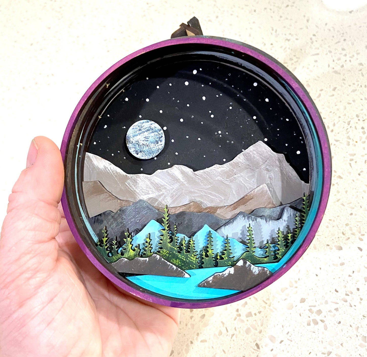 Rocky Mountain Shadow Box (DIY Acrylic Painting Kit)