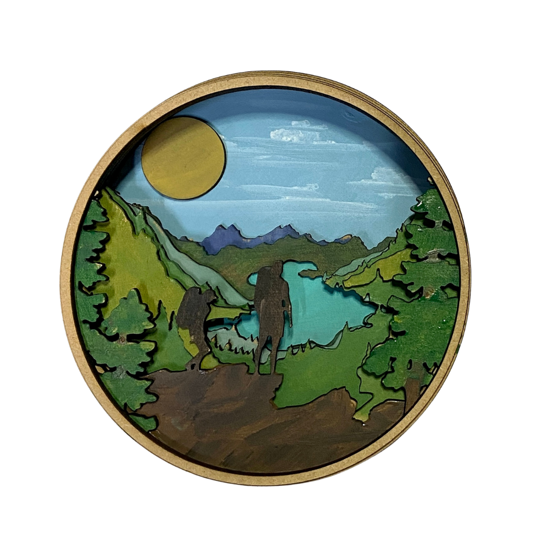 The Look Out Shadow Box (DIY Acrylic Painting Kit)