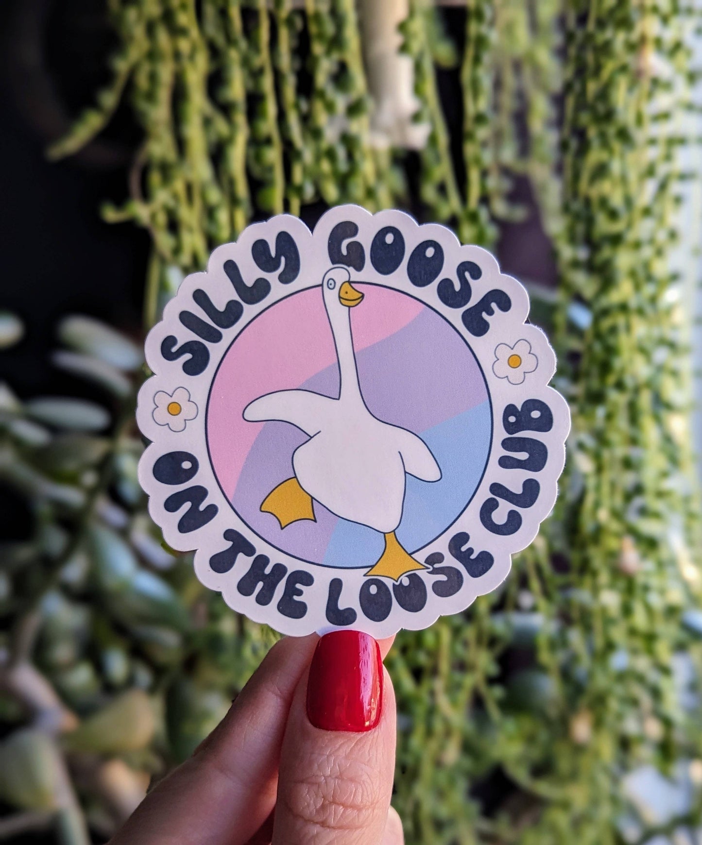Silly Goose on the Loose Club Sticker