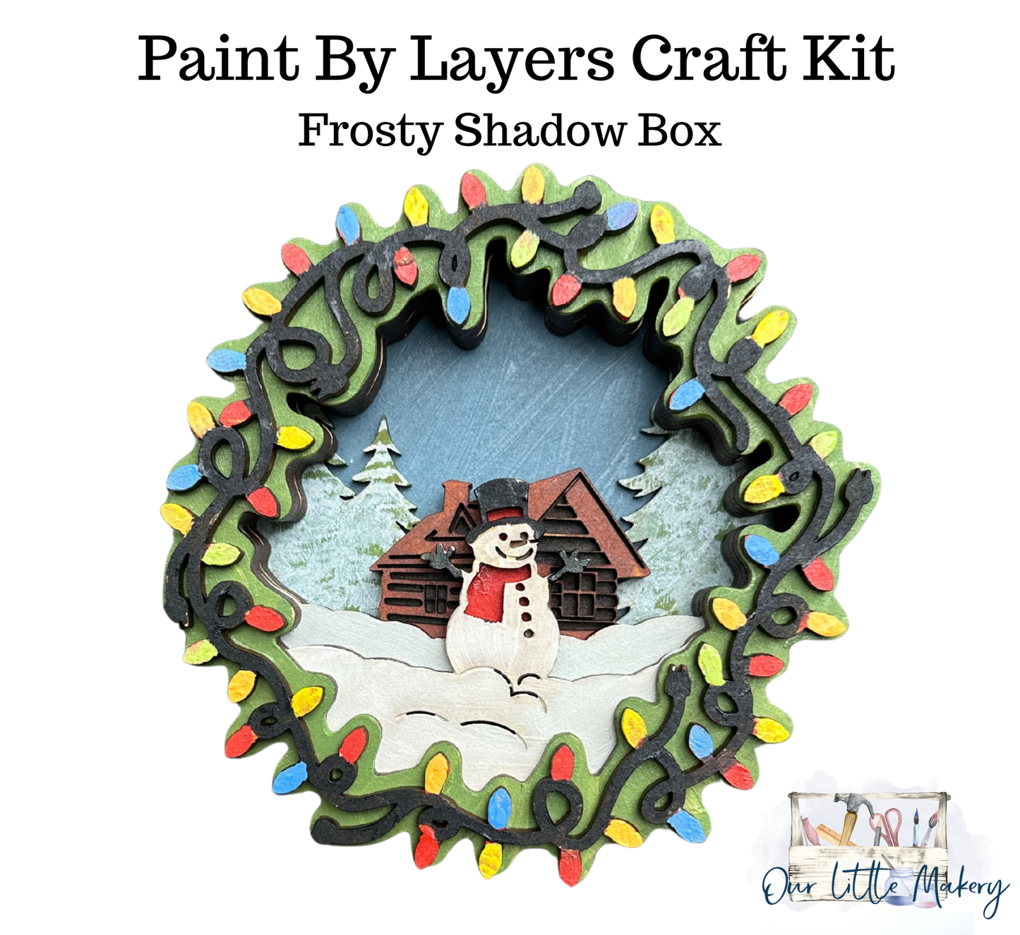 Frosty Shadow Box (DIY Acrylic Painting Kit)