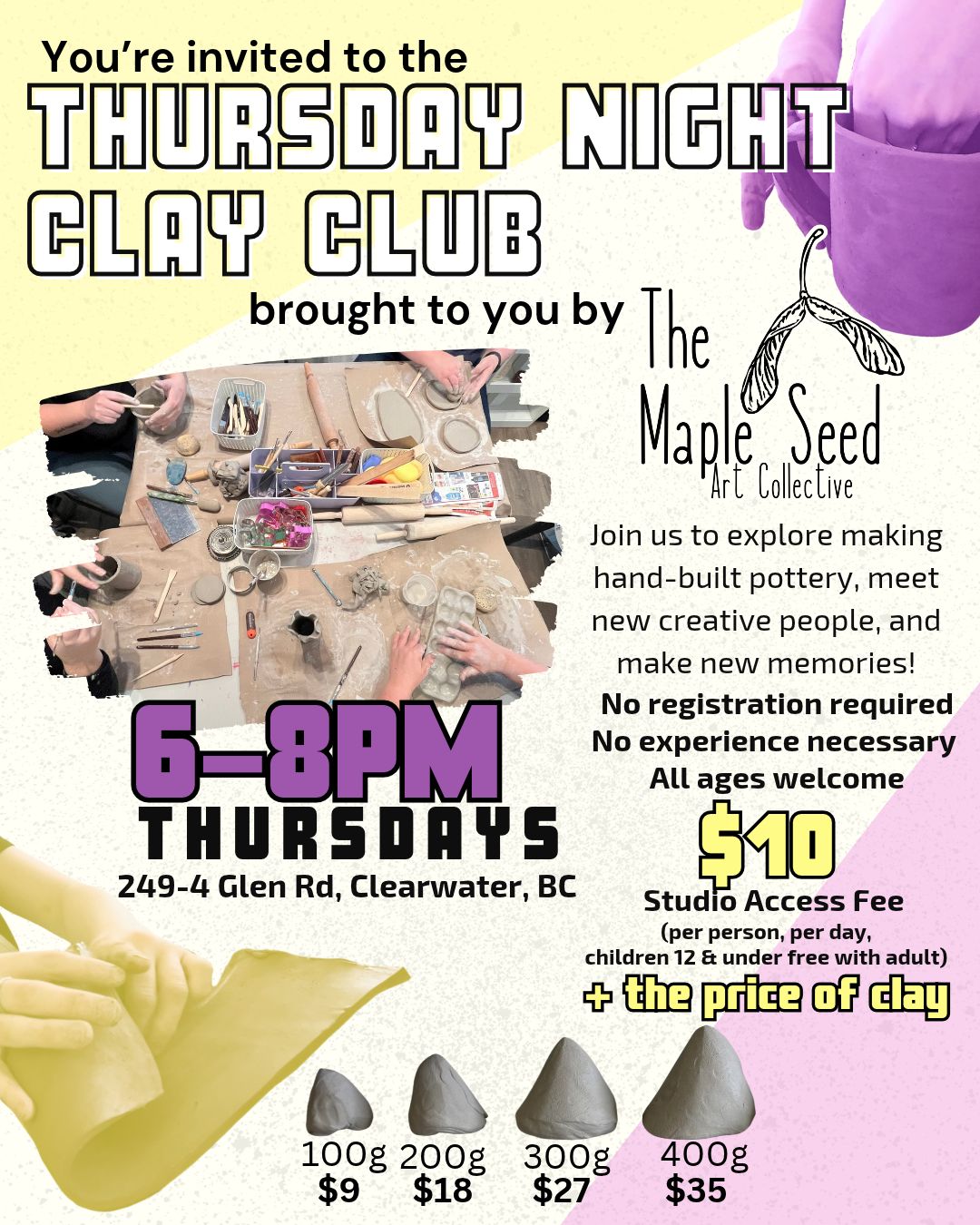 Thursday Clay Club Drop In