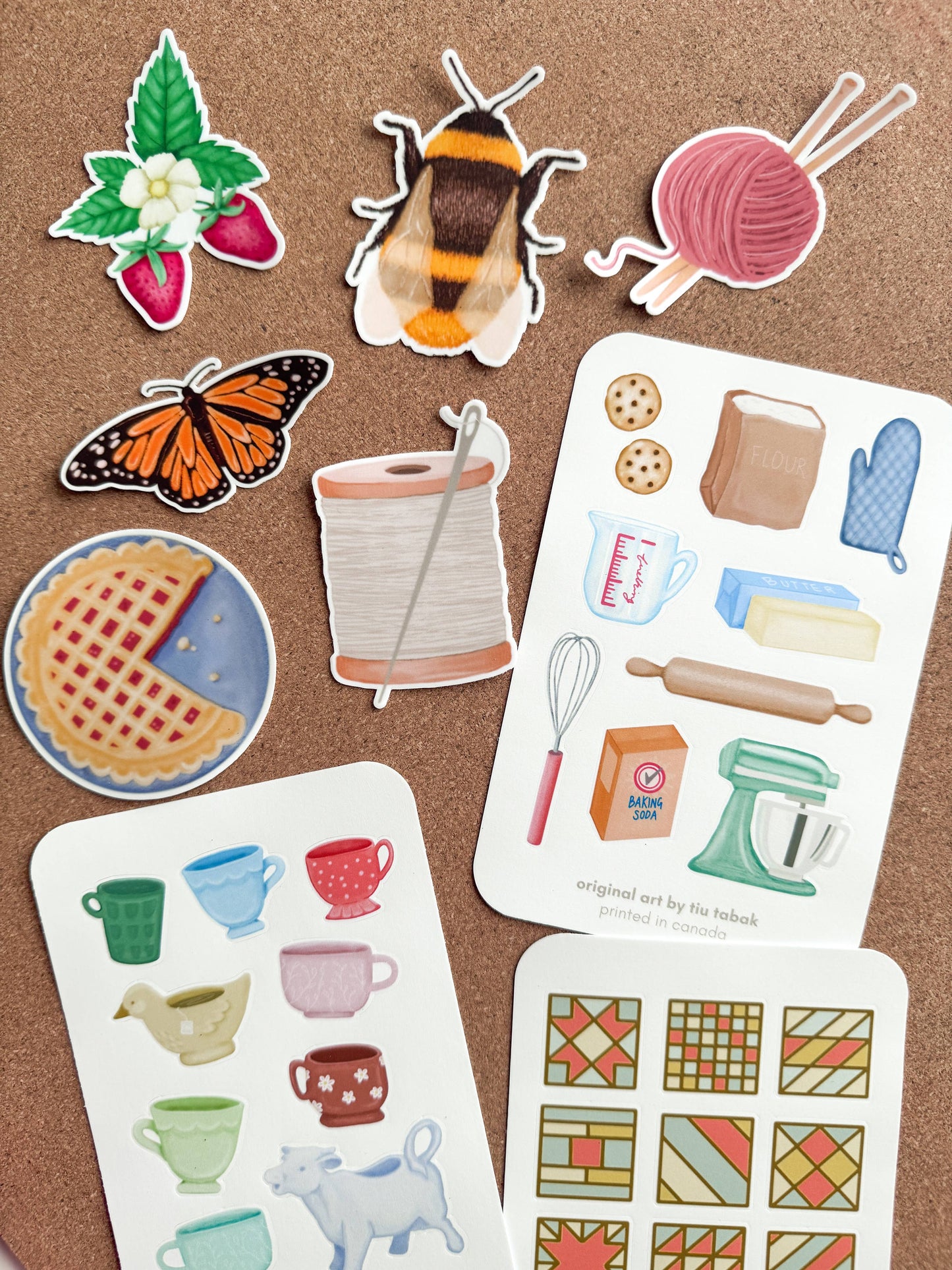 Baking 4x6 Vinyl Sticker Sheet