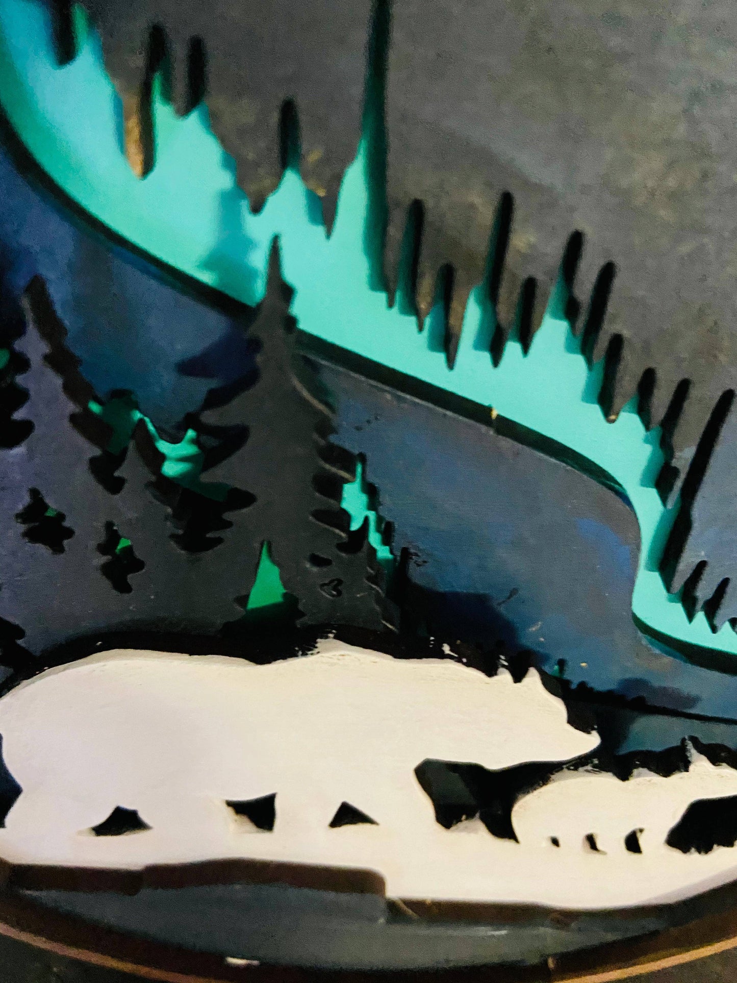 Bear Shadow Box (DIY Acrylic Painting Kit)