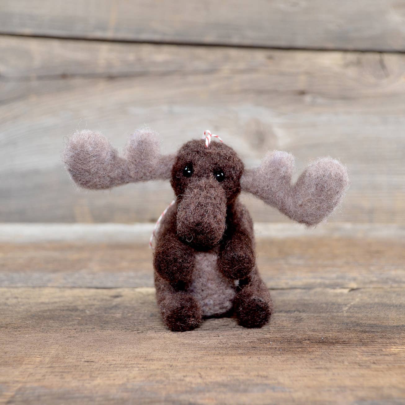 Moose Ornament Needle Felting Kit