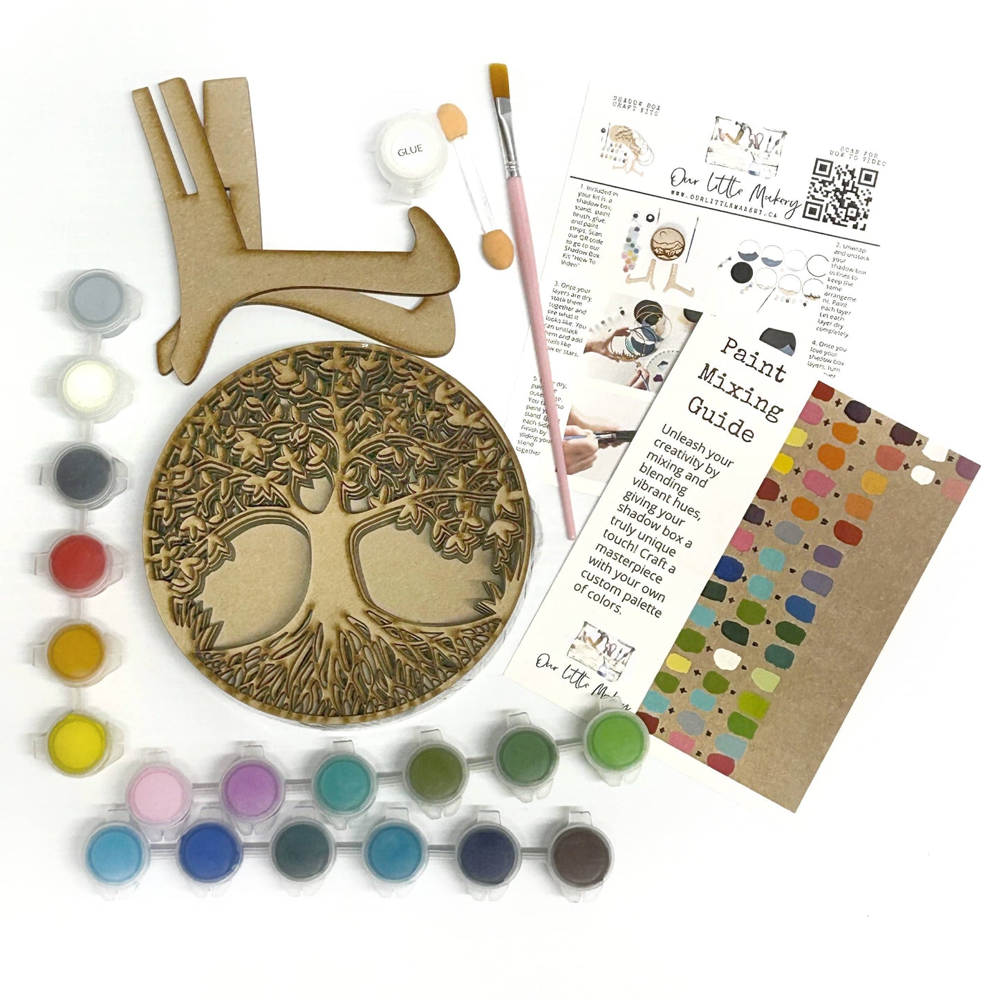 Tree of Life Shadow Box (DIY Acrylic Painting Kit)