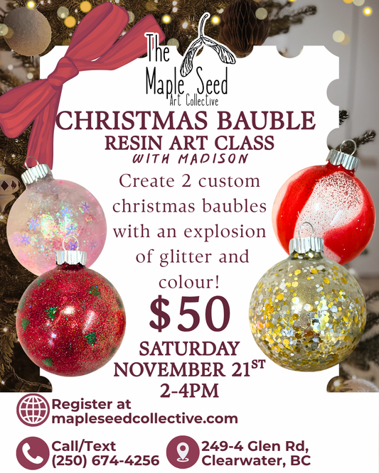 Christmas Bauble Resin Class