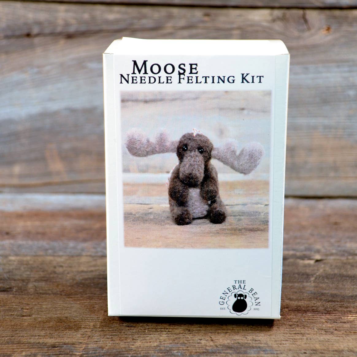 Moose Ornament Needle Felting Kit