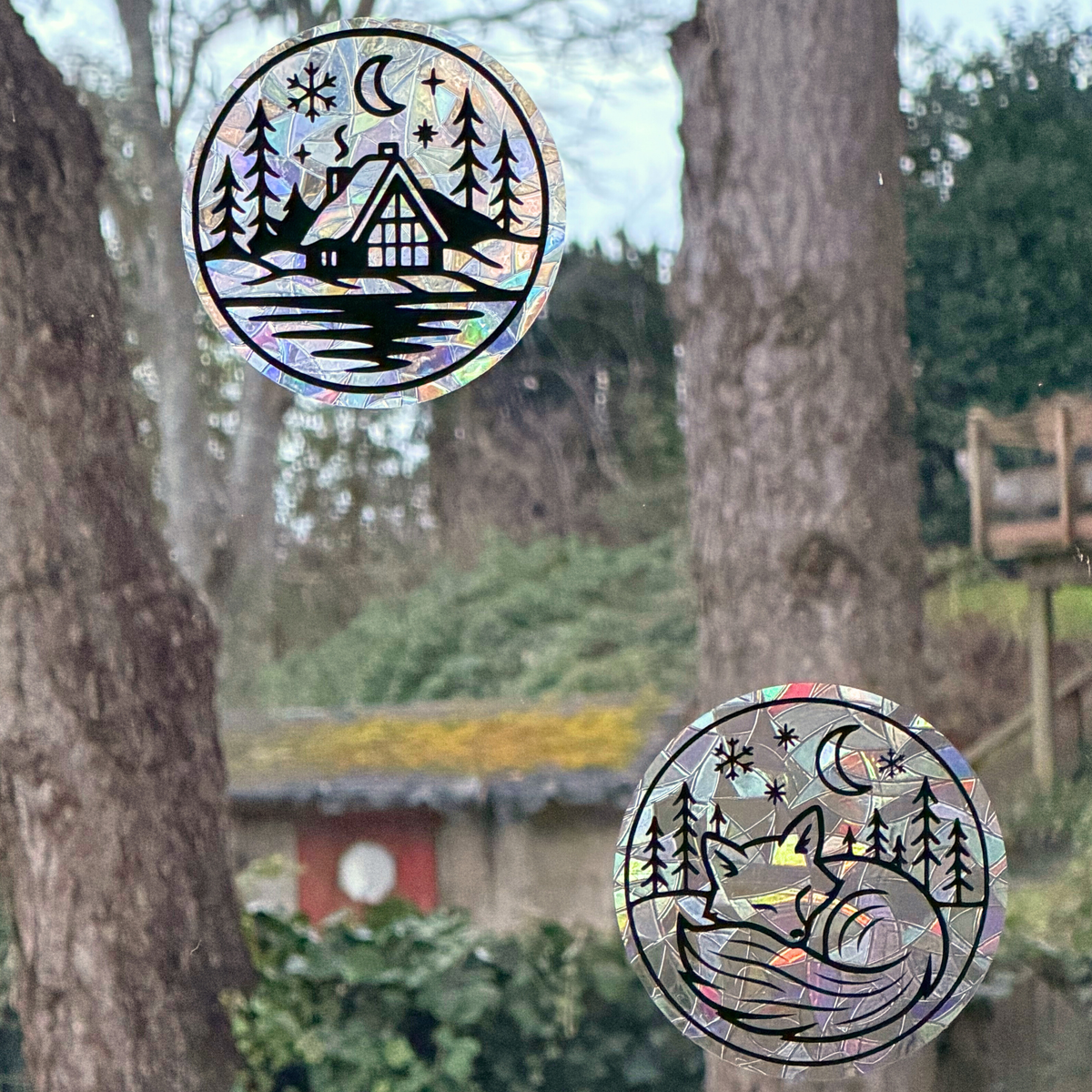 Cozy Sleeping Fox Suncatcher - Window Decor - Rainbow Maker