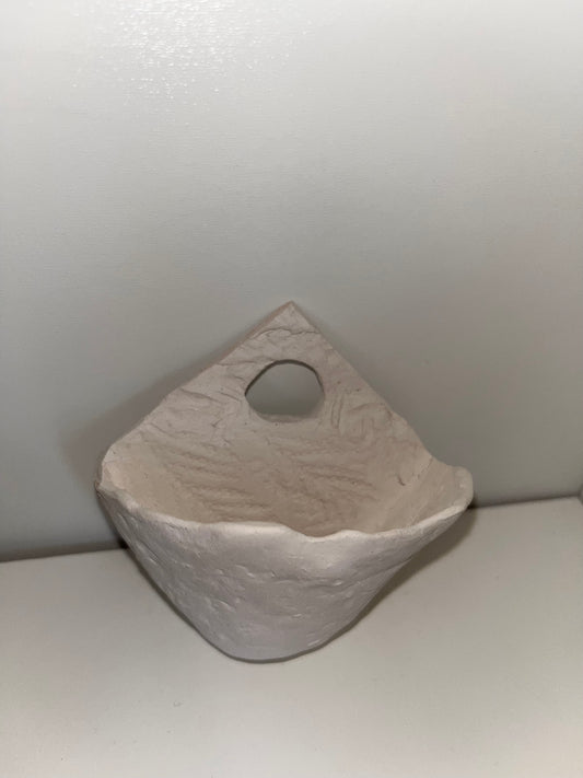 3' Wall Hanger Ceramic Bisque