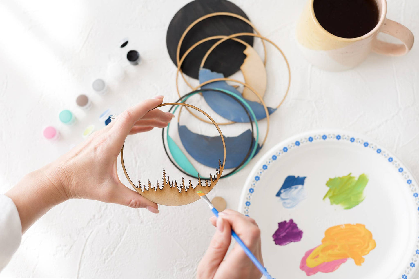 Cat Paw Shadow Box (DIY Acrylic Painting Kit)