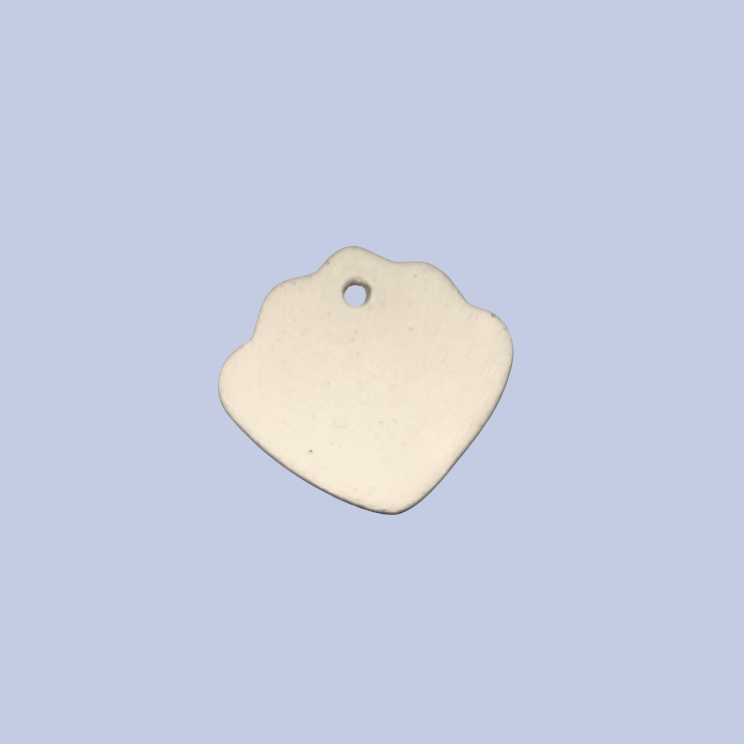 1" Seashell Pendant Ceramic Bisque