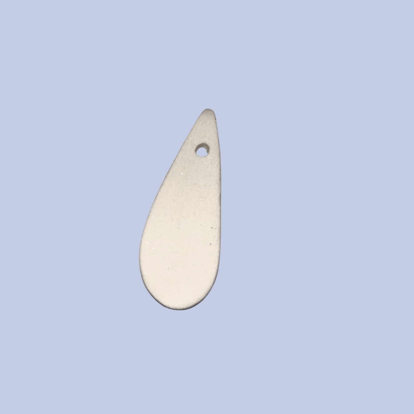 1" Teardrop Pendant Ceramic Bisque