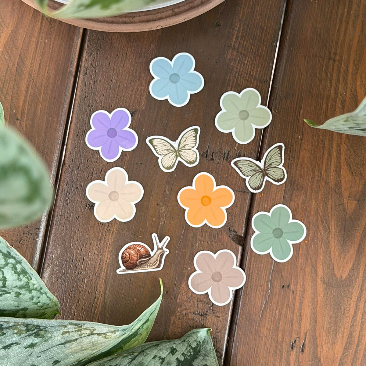 Mini Flower & Butterfly Stickers | Spring Sticker Pack