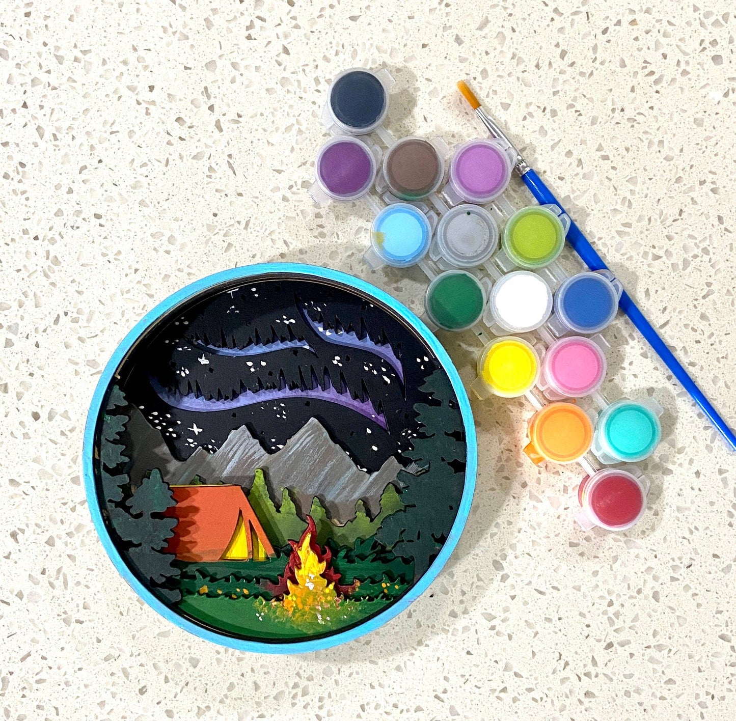 Summer Nights Shadow Box (DIY Acrylic Painting Kit)