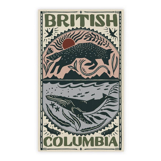 British Columbia Sticker: Land, Sea & Sky of Beautiful BC!